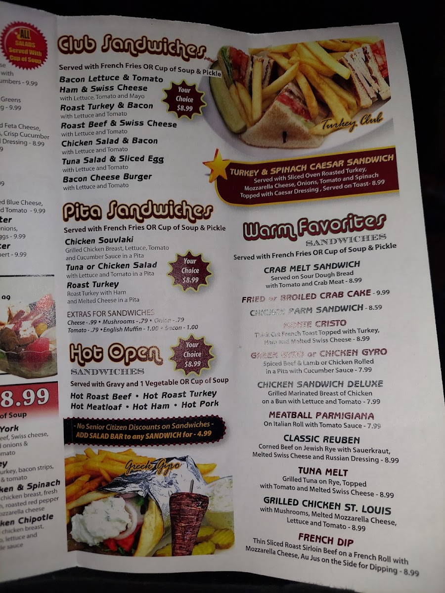 Michael's Restaurant Menu - Image 6